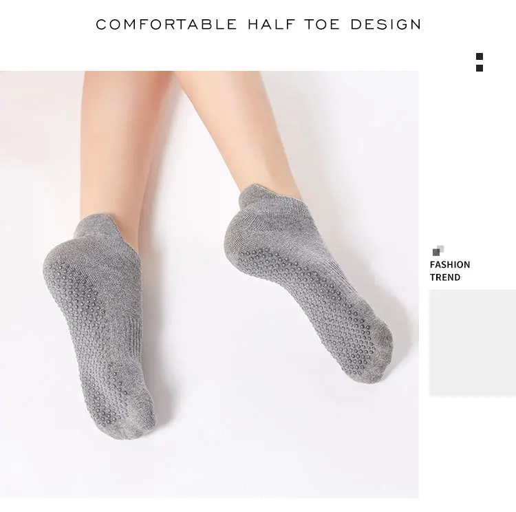 Non-Slip Yoga Socks Women Breathable Fitness Cotton Pilates Sock Ladies Gym Workout Ballet Dance Sports Socks