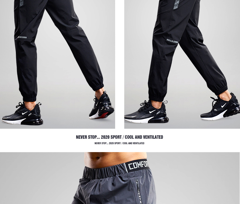 Ice Silk Sport Pants Men Running Sweatpants Gym Fitness Jogging Training Trousers Thin Section Trend Wild Outdoor Dry Fit