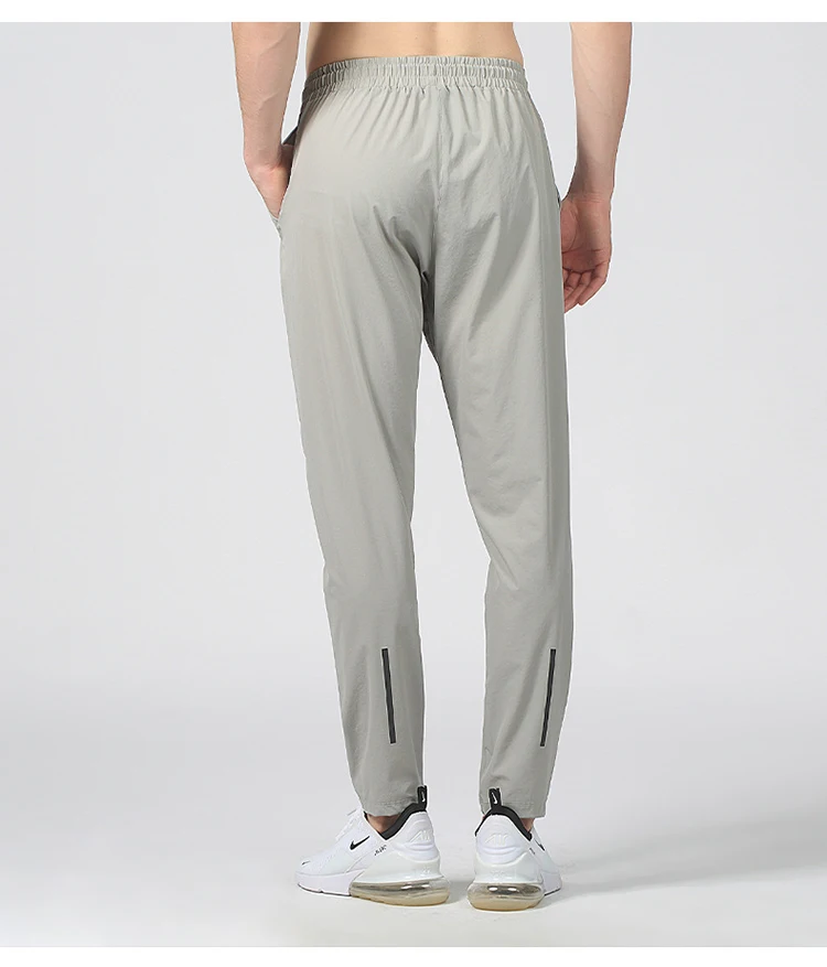 New Pencil Pants Tight Jogging Casual Mens Running Breathable Quick-Drying Ice Silk Outdoor Gym Sports Fashion Fitness Pant