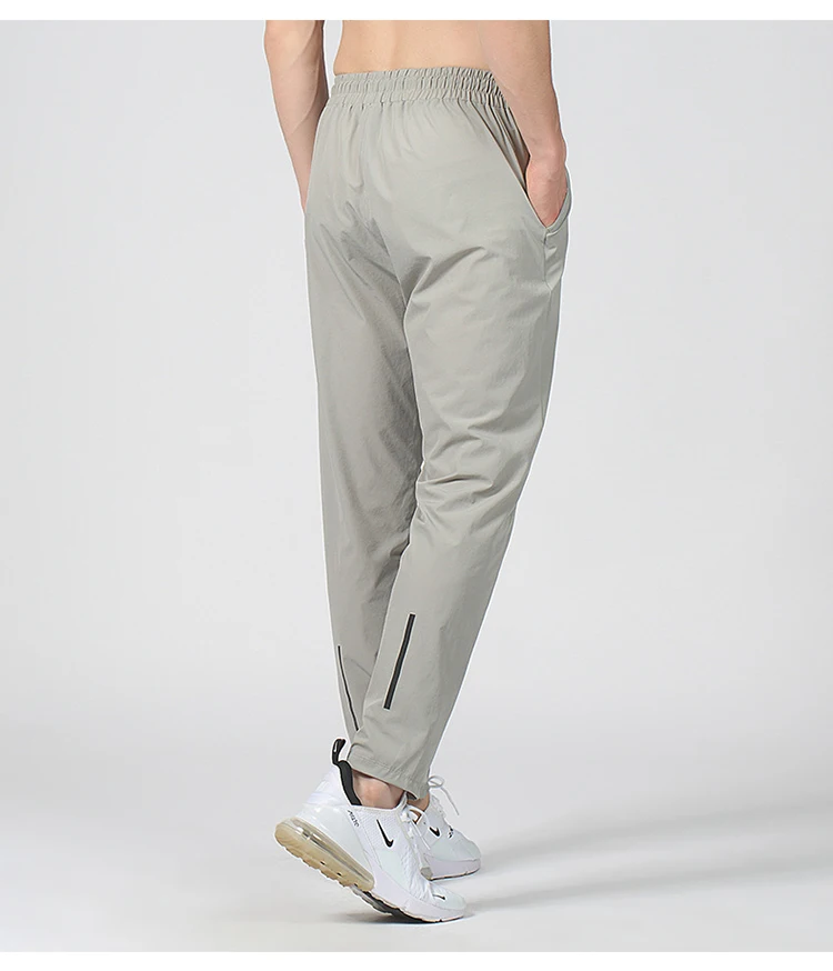 New Pencil Pants Tight Jogging Casual Mens Running Breathable Quick-Drying Ice Silk Outdoor Gym Sports Fashion Fitness Pant