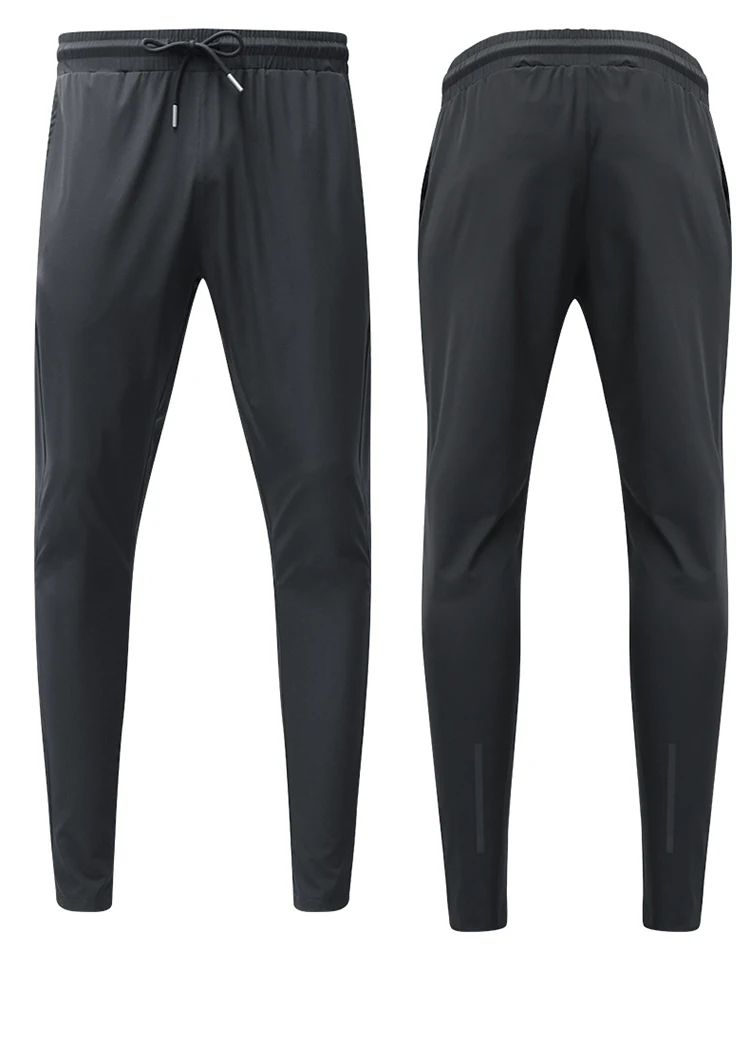 New Pencil Pants Tight Jogging Casual Mens Running Breathable Quick-Drying Ice Silk Outdoor Gym Sports Fashion Fitness Pant