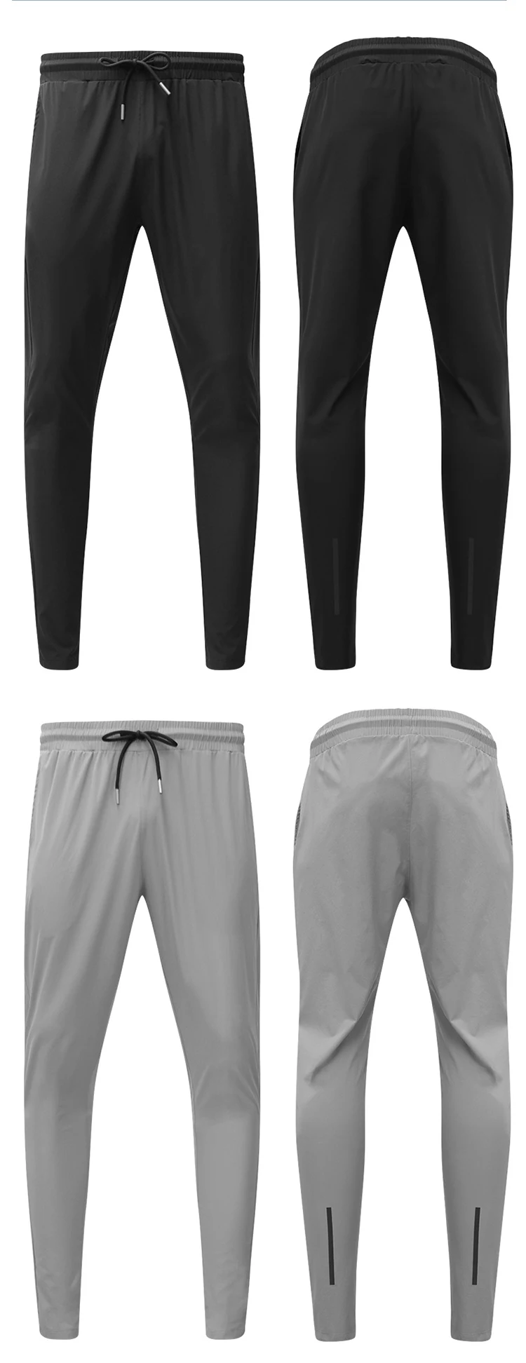 New Pencil Pants Tight Jogging Casual Mens Running Breathable Quick-Drying Ice Silk Outdoor Gym Sports Fashion Fitness Pant