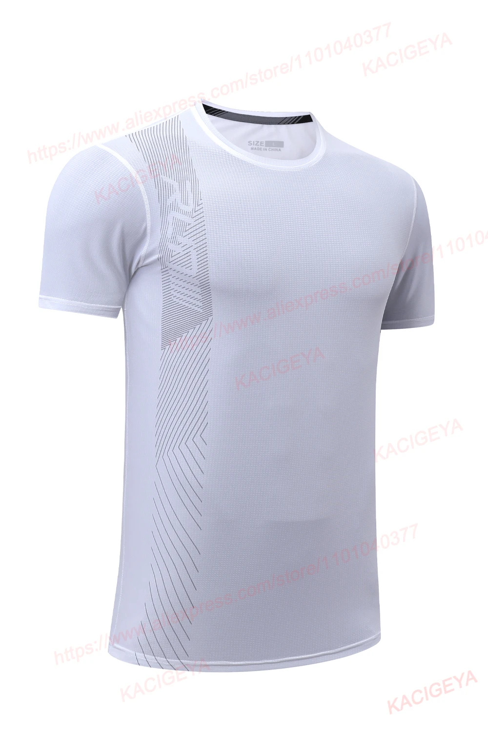 Gym Workout Tees Men Joggers Print Running Sportwear Bodybuilding Short Sleeves Mesh Quick Dry Breathable Training Shirts