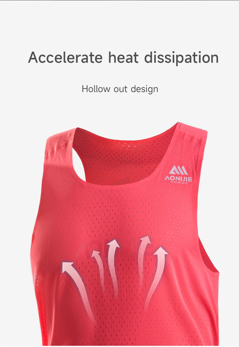 AONIJIE FM5188 Men Male Quick Drying Vest Sleeveless Summer Tank Top For Marathon Fitness