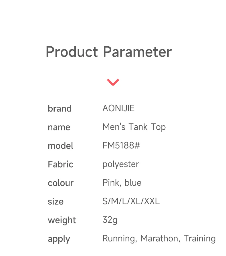 AONIJIE FM5188 Men Male Quick Drying Vest Sleeveless Summer Tank Top For Marathon Fitness