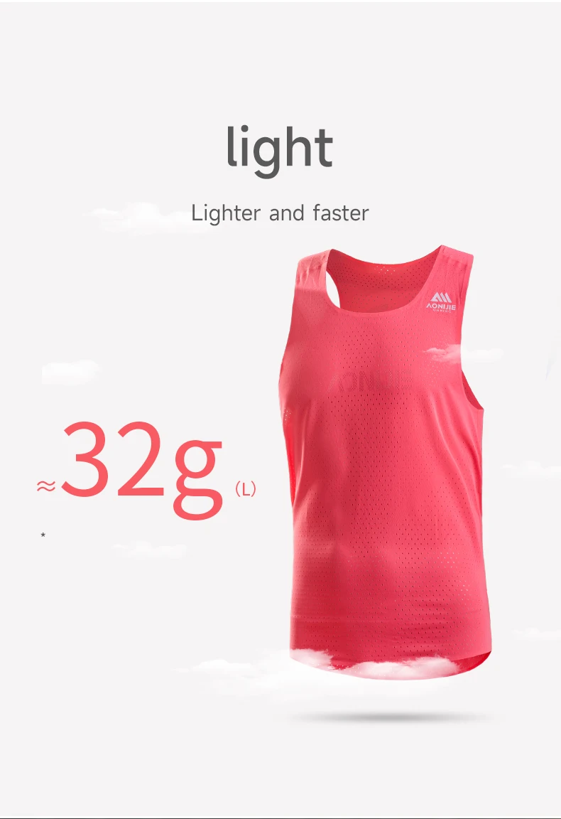 AONIJIE FM5188 Men Male Quick Drying Vest Sleeveless Summer Tank Top For Marathon Fitness