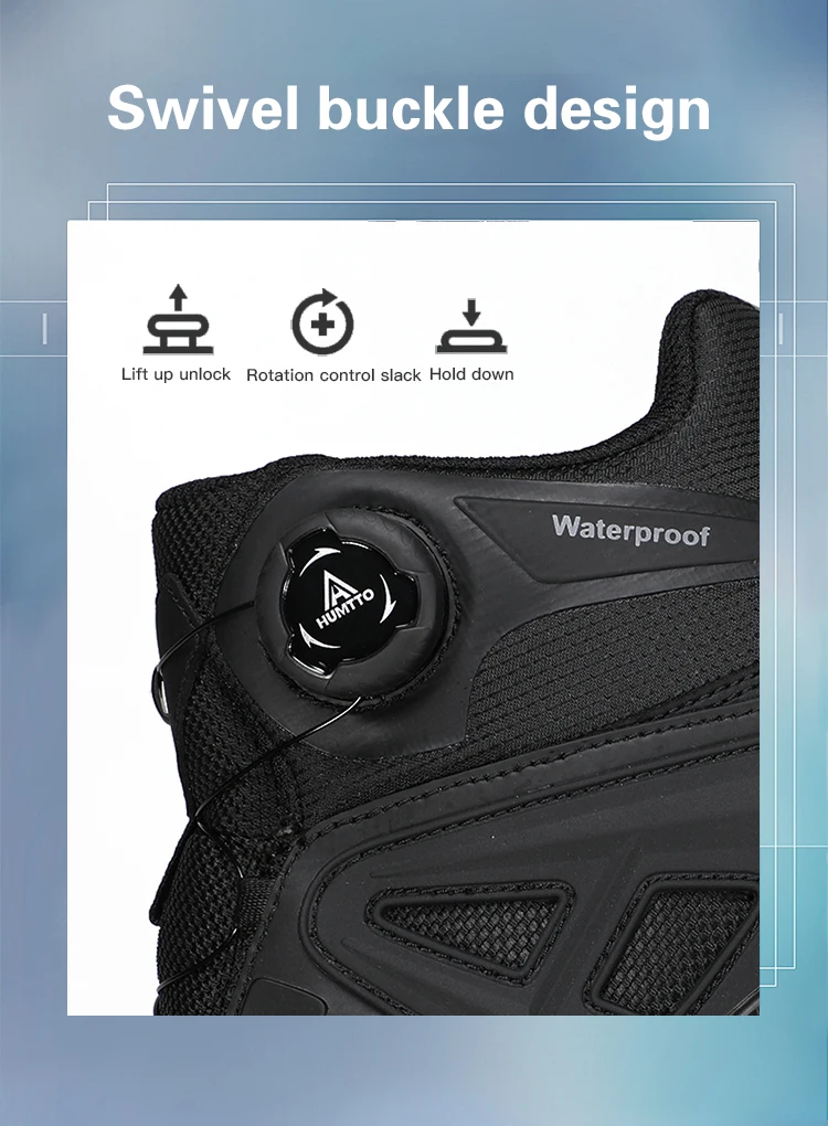 HUMTTO Winter Boots for Men Breathable Hiking Shoes Outdoor Camping Trekking Men's Sports Shoes Non-slip Casual Sneakers Man
