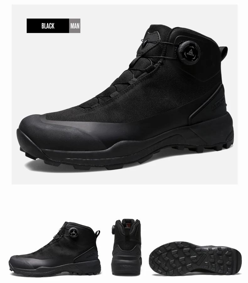 HUMTTO Winter Boots for Men Breathable Hiking Shoes Outdoor Camping Trekking Men's Sports Shoes Non-slip Casual Sneakers Man