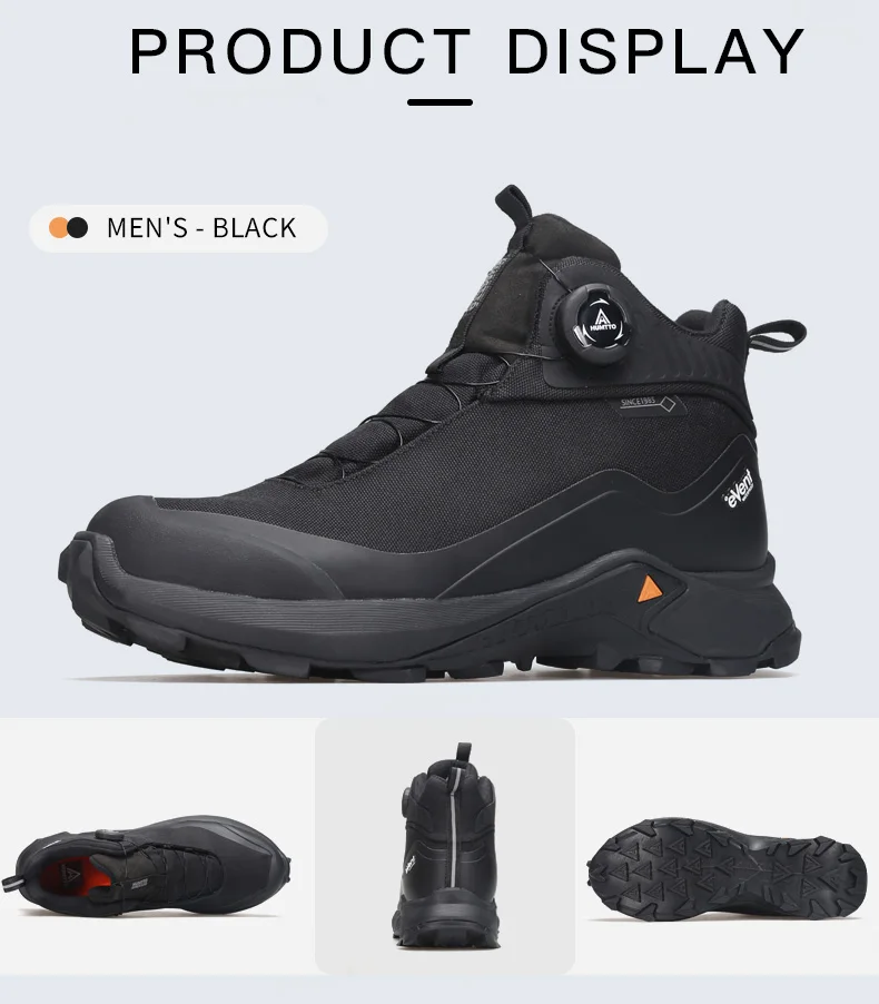 HUMTTO Winter Boots for Men Breathable Hiking Shoes Outdoor Camping Trekking Men's Sports Shoes Non-slip Casual Sneakers Man