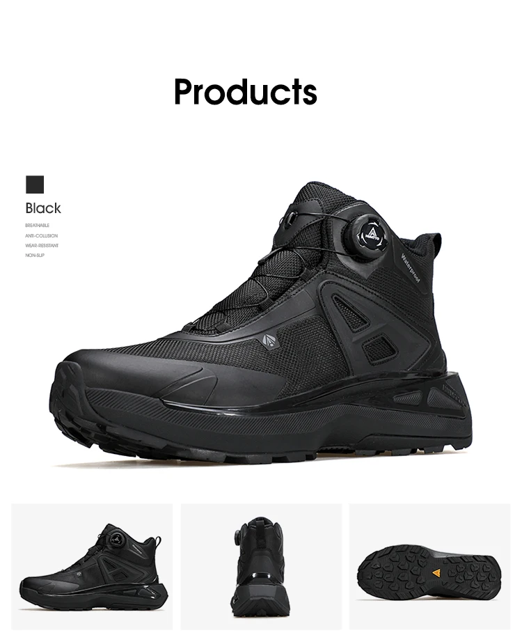 HUMTTO Winter Boots for Men Breathable Hiking Shoes Outdoor Camping Trekking Men's Sports Shoes Non-slip Casual Sneakers Man