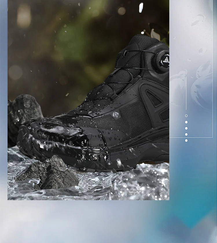 HUMTTO Winter Boots for Men Breathable Hiking Shoes Outdoor Camping Trekking Men's Sports Shoes Non-slip Casual Sneakers Man