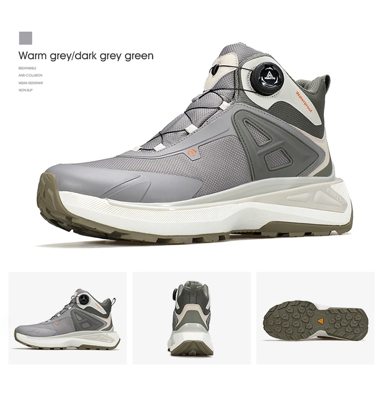 HUMTTO Winter Boots for Men Breathable Hiking Shoes Outdoor Camping Trekking Men's Sports Shoes Non-slip Casual Sneakers Man