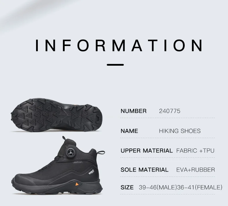 HUMTTO Winter Boots for Men Breathable Hiking Shoes Outdoor Camping Trekking Men's Sports Shoes Non-slip Casual Sneakers Man