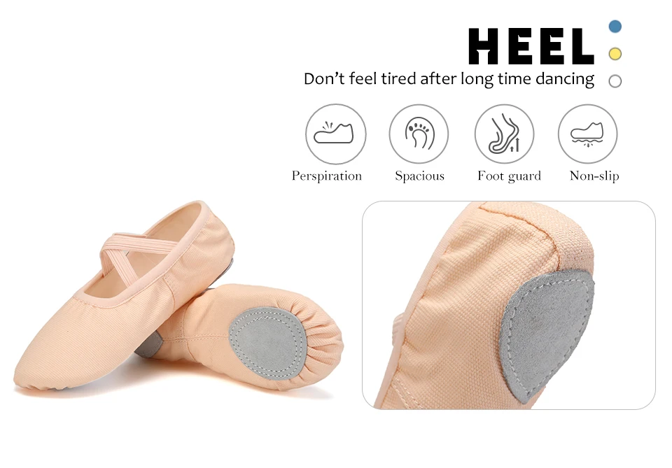 Girls Ballet Shoes For Woman Kids Ballet Slippers Women Ballet Flats Children Practise Dance Shoe Soft Sole Canvas Training Shoe