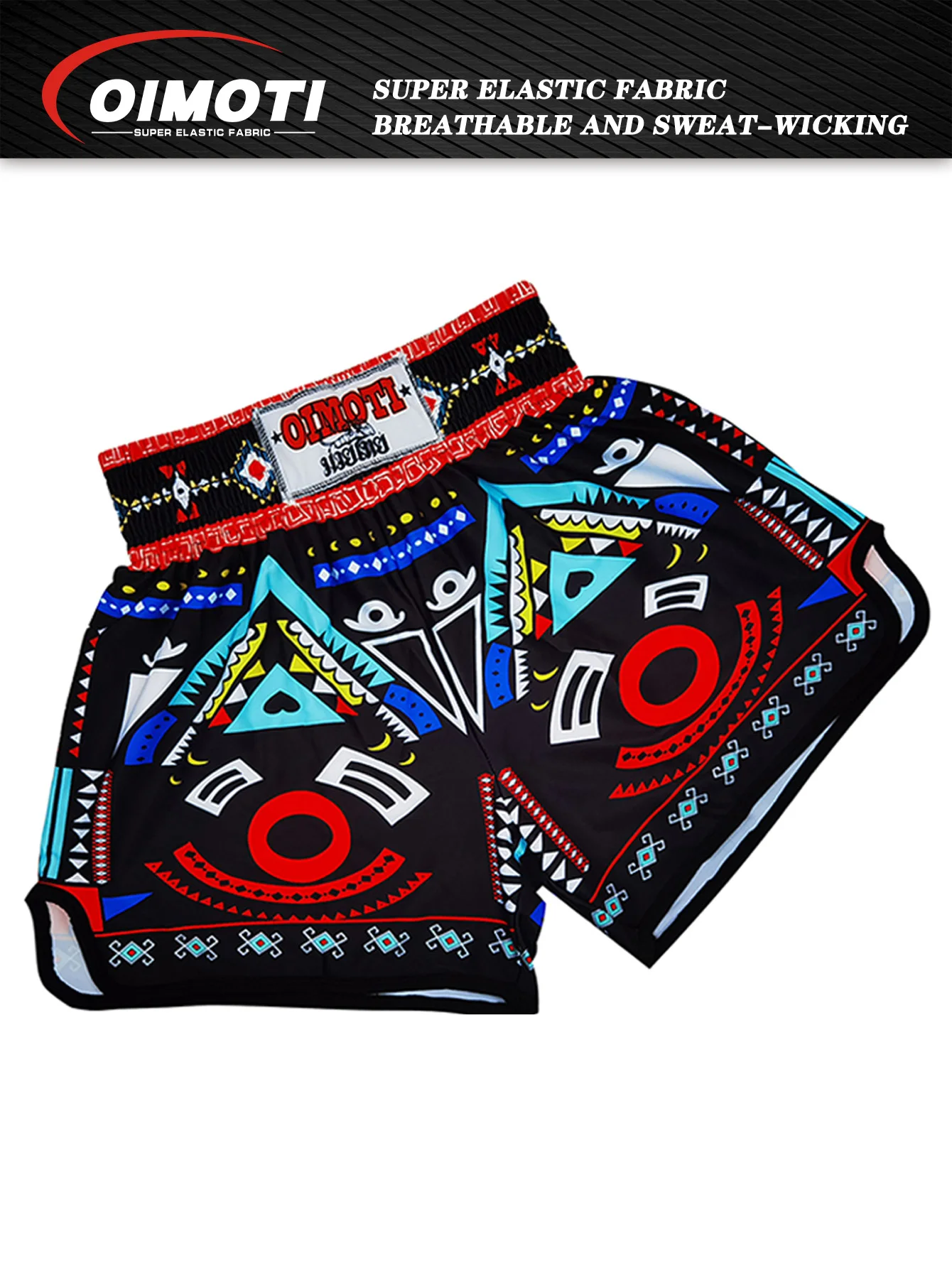 Loose Super Elastic Quick-Drying Fabric Boxing Shorts, Loose Pants, High Waist Shorts, Sports Shorts