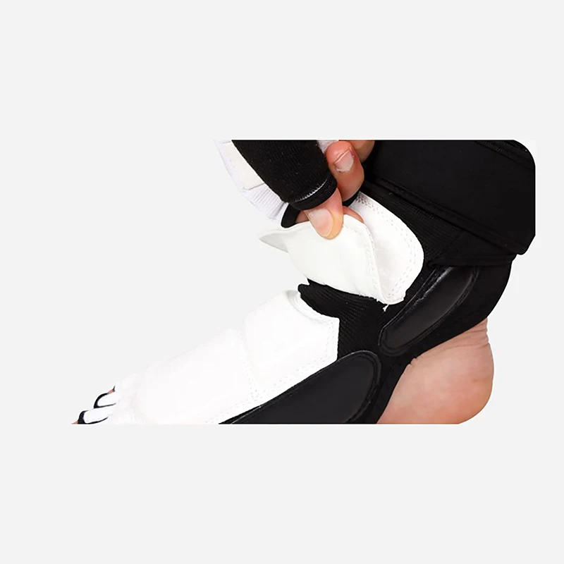 Taekwondo Leather Foot Gloves Sparring Karate Ankle Protector Guard Gear Boxing Martial Arts Foot Guard Sock Adult Kid