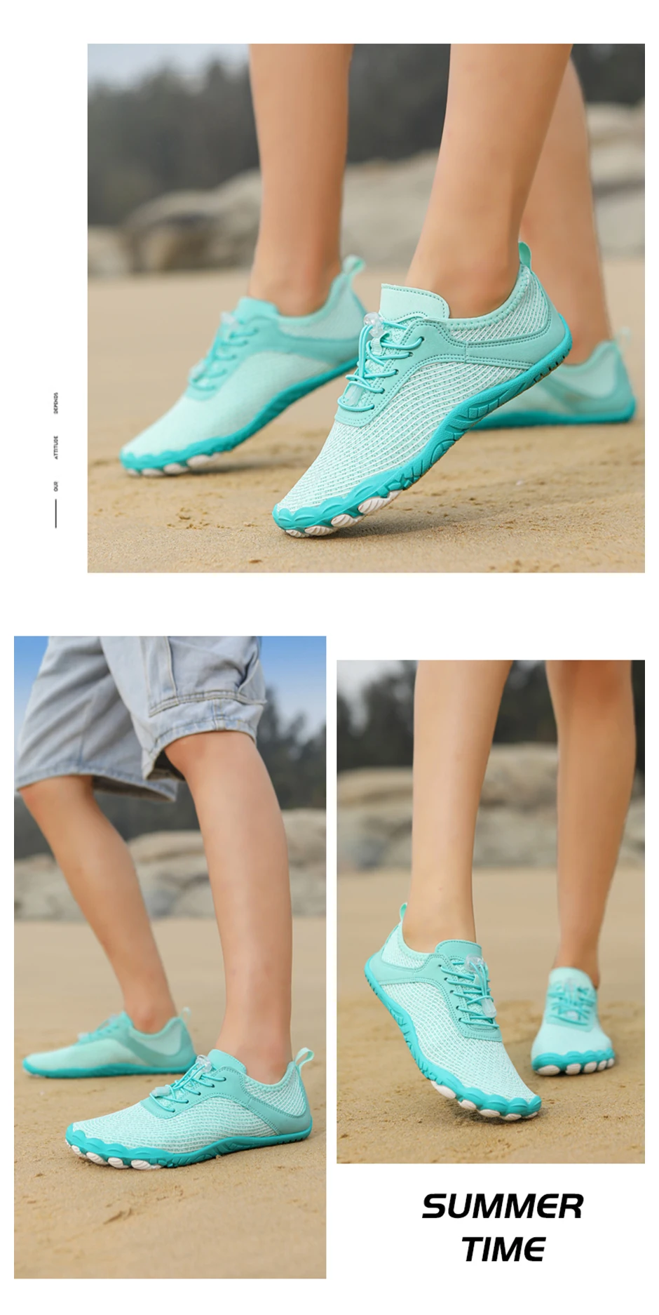 EOCENE Men Women Barefoot Wadding Unisex Quick-drying Swimming Beach Fitness Outdoor Sports Amphibious Aqua Water Sneakers Shoes
