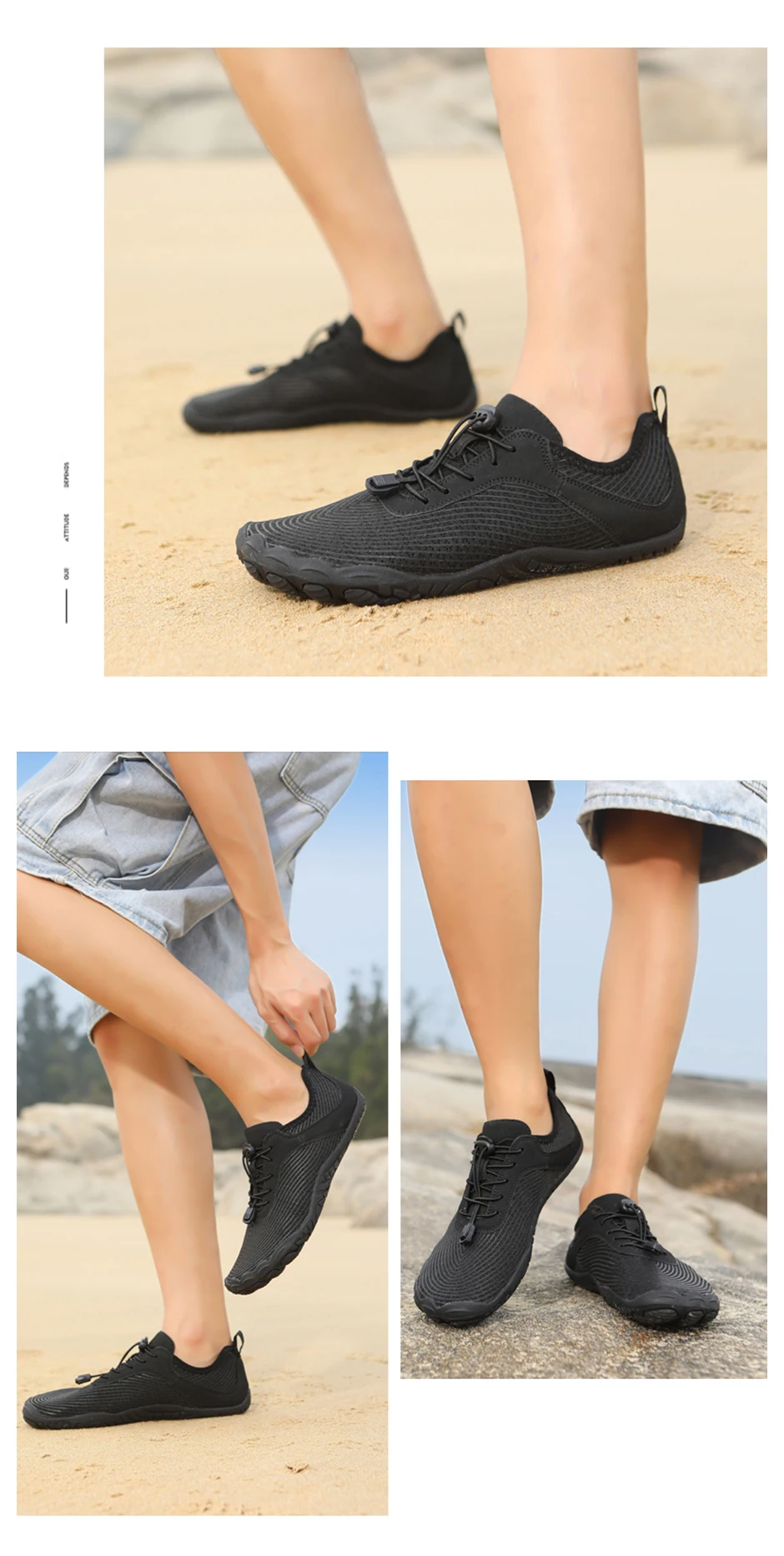 EOCENE Men Women Barefoot Wadding Unisex Quick-drying Swimming Beach Fitness Outdoor Sports Amphibious Aqua Water Sneakers Shoes