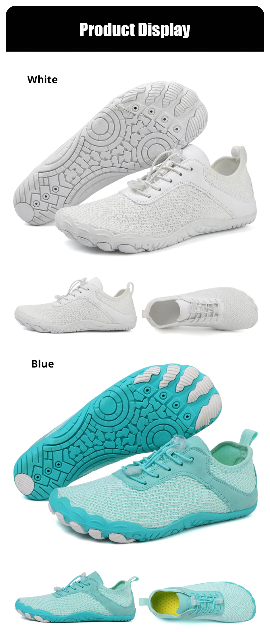 EOCENE Men Women Barefoot Wadding Unisex Quick-drying Swimming Beach Fitness Outdoor Sports Amphibious Aqua Water Sneakers Shoes