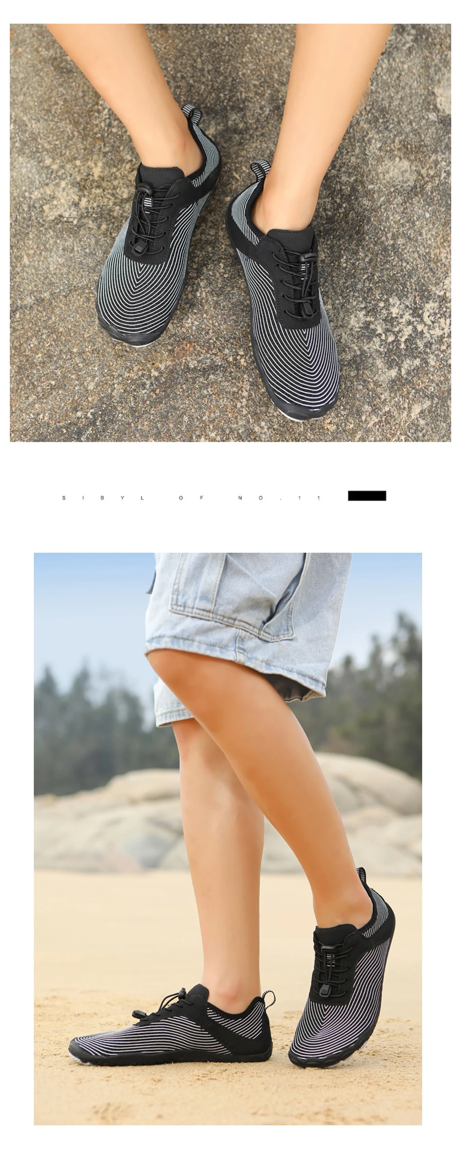 EOCENE Men Women Barefoot Wadding Unisex Quick-drying Swimming Beach Fitness Outdoor Sports Amphibious Aqua Water Sneakers Shoes