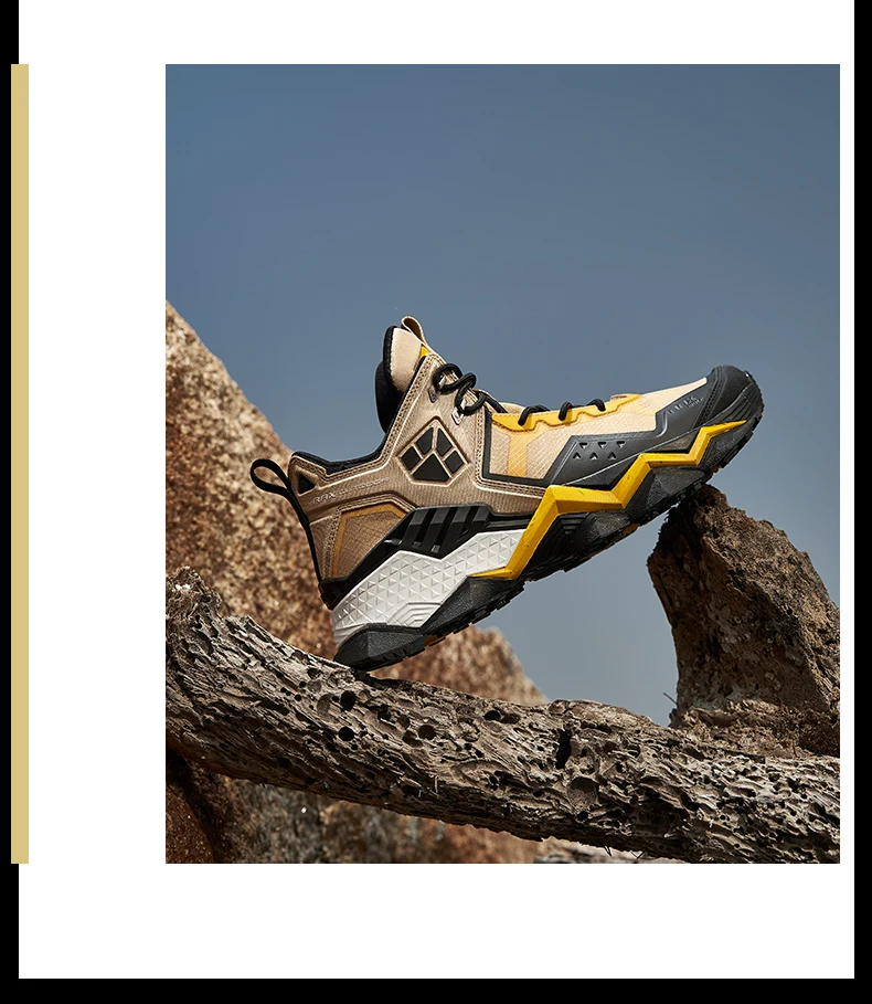 Rax Men Waterproof Hiking Shoes Breathable Hiking Boots Outdoor Trekking Boots Sports Sneakers Tactical Shoes