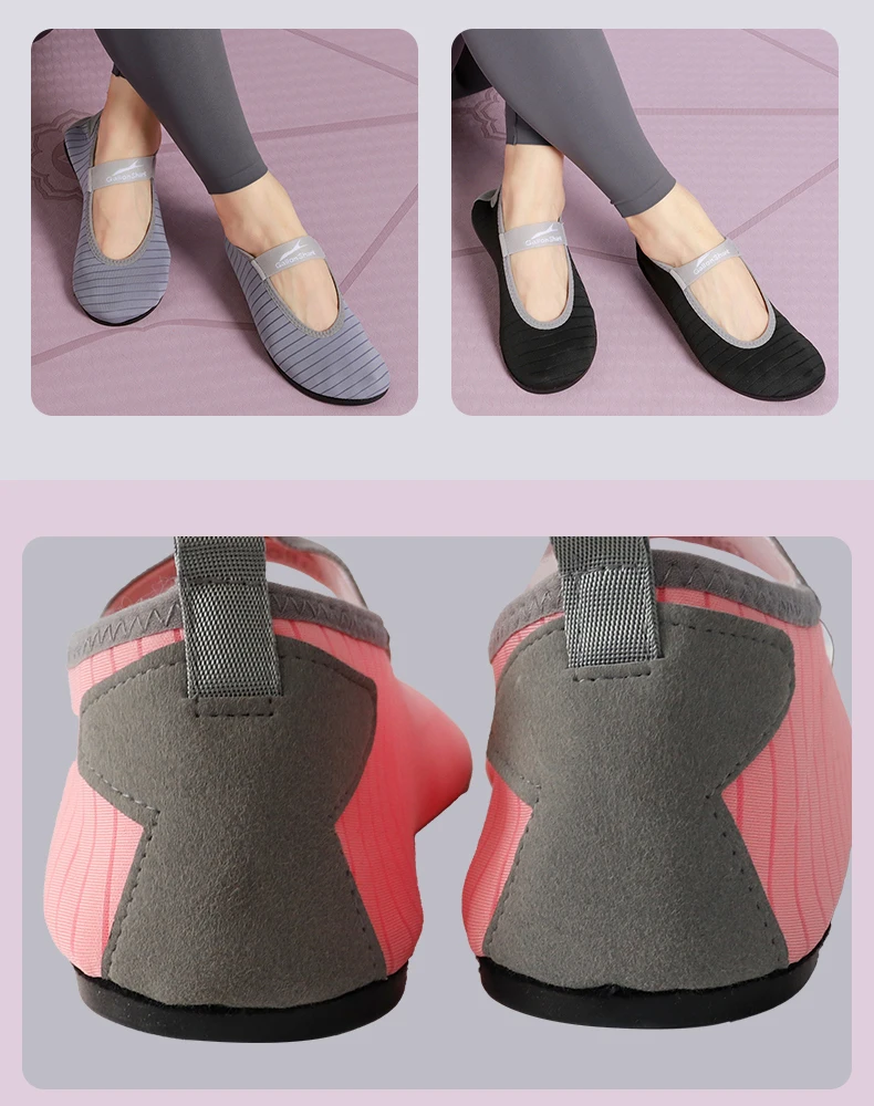 Gallon Shark Indoor Fitness Non-slip Soft-soled Yoga Shoes Women's Rope Jumping Mute Stretching Pilates Training Shoes