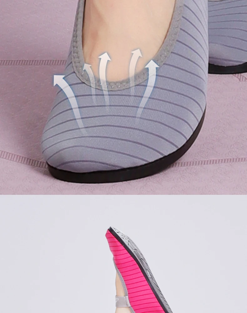 Gallon Shark Indoor Fitness Non-slip Soft-soled Yoga Shoes Women's Rope Jumping Mute Stretching Pilates Training Shoes