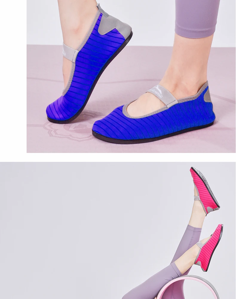 Gallon Shark Indoor Fitness Non-slip Soft-soled Yoga Shoes Women's Rope Jumping Mute Stretching Pilates Training Shoes