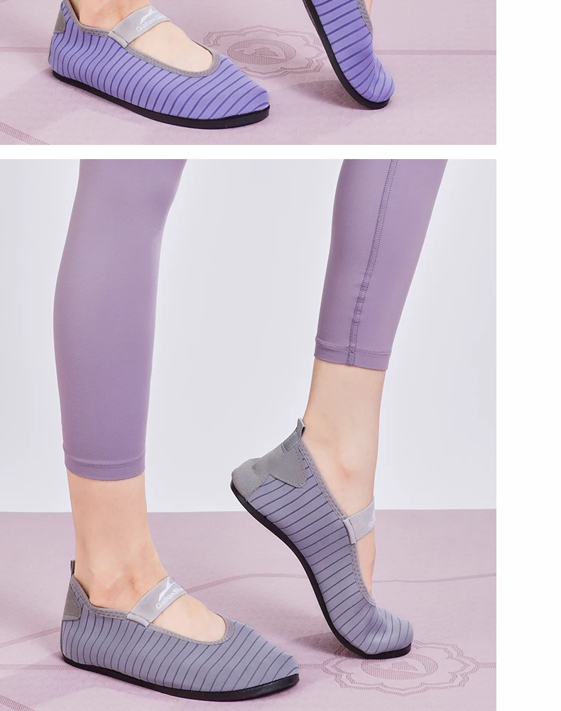Gallon Shark Indoor Fitness Non-slip Soft-soled Yoga Shoes Women's Rope Jumping Mute Stretching Pilates Training Shoes