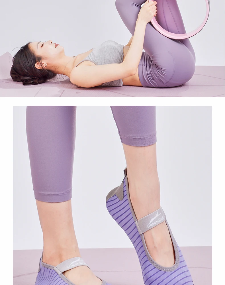 Gallon Shark Indoor Fitness Non-slip Soft-soled Yoga Shoes Women's Rope Jumping Mute Stretching Pilates Training Shoes