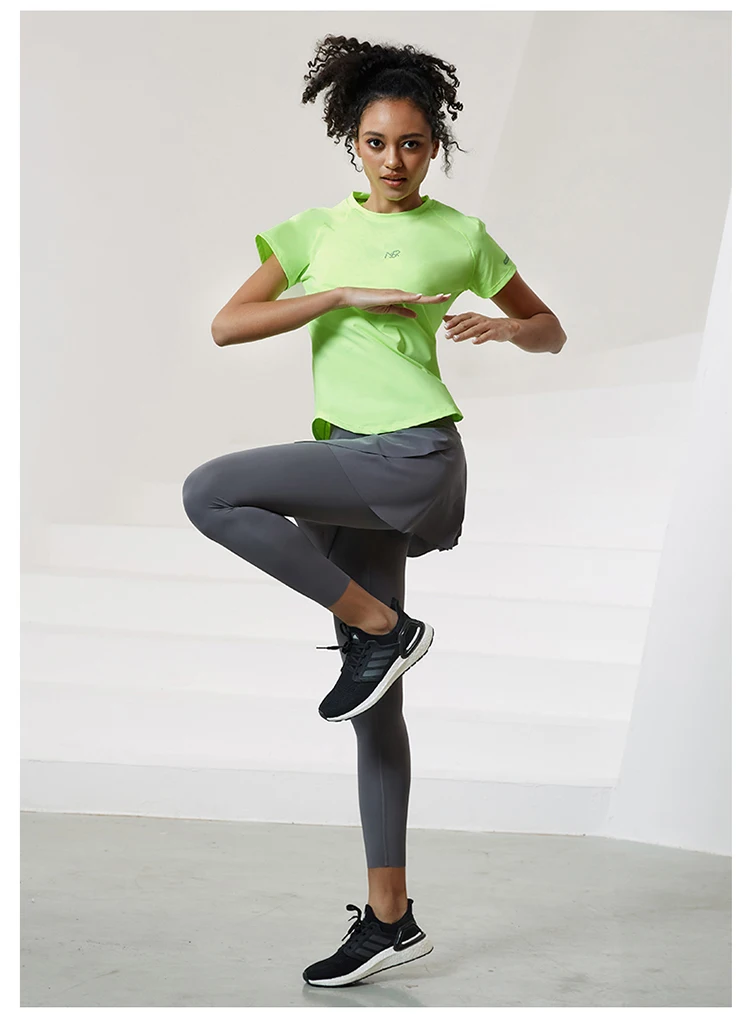 Women Running T Shirts Breathable Mesh Short Sleeves Quick Dry Outdoor Sport Shirt Gym Fitness Training Tees Yoga Jogging Tops