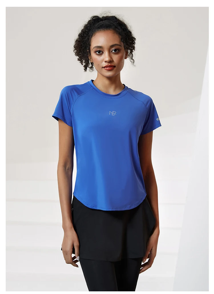 Women Running T Shirts Breathable Mesh Short Sleeves Quick Dry Outdoor Sport Shirt Gym Fitness Training Tees Yoga Jogging Tops