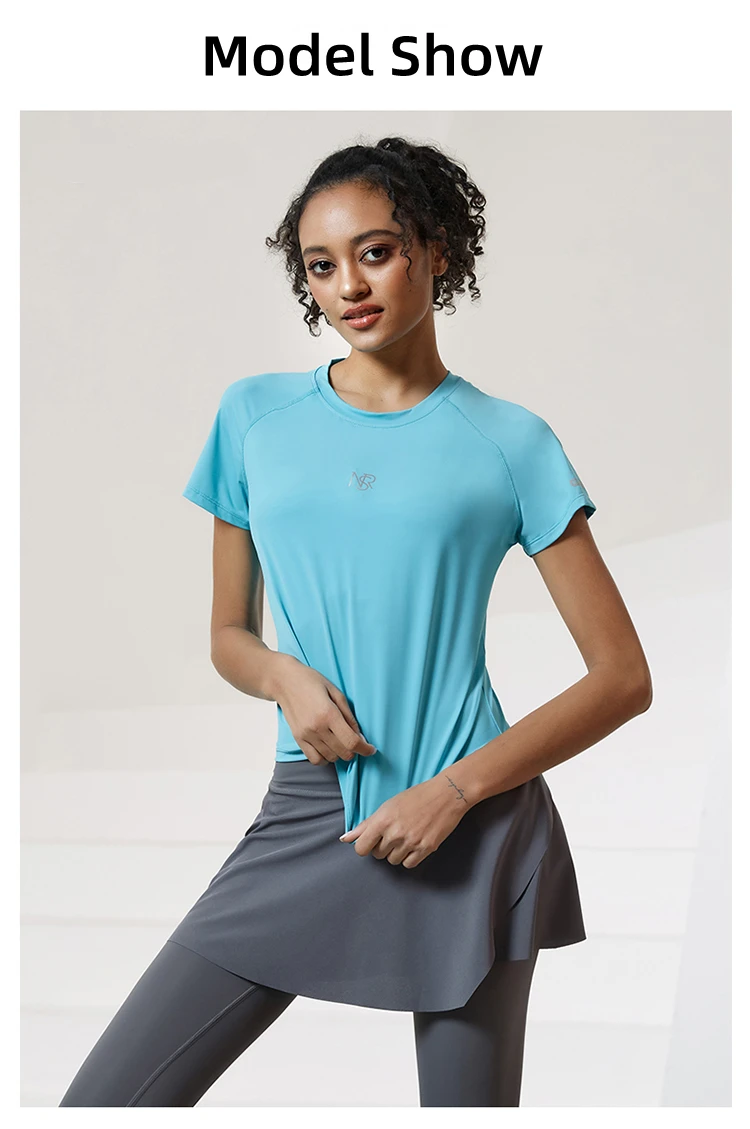 Women Running T Shirts Breathable Mesh Short Sleeves Quick Dry Outdoor Sport Shirt Gym Fitness Training Tees Yoga Jogging Tops