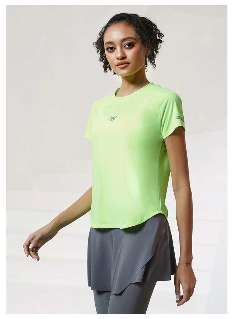 Women Running T Shirts Breathable Mesh Short Sleeves Quick Dry Outdoor Sport Shirt Gym Fitness Training Tees Yoga Jogging Tops