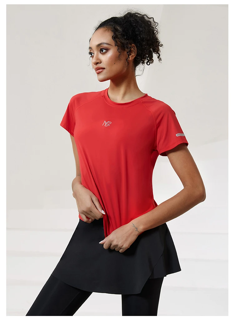 Women Running T Shirts Breathable Mesh Short Sleeves Quick Dry Outdoor Sport Shirt Gym Fitness Training Tees Yoga Jogging Tops