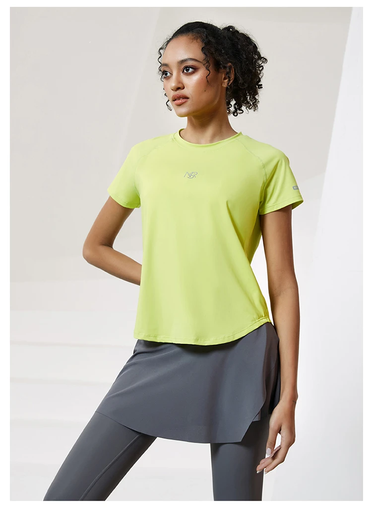 Women Running T Shirts Breathable Mesh Short Sleeves Quick Dry Outdoor Sport Shirt Gym Fitness Training Tees Yoga Jogging Tops