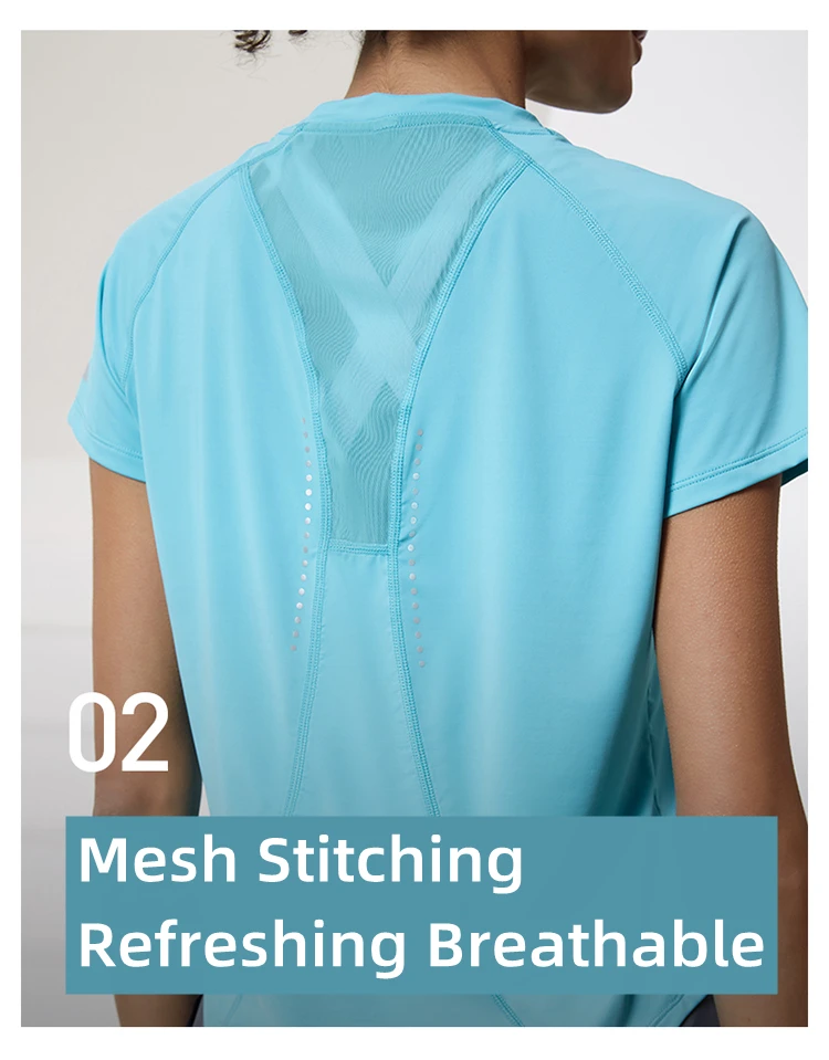 Women Running T Shirts Breathable Mesh Short Sleeves Quick Dry Outdoor Sport Shirt Gym Fitness Training Tees Yoga Jogging Tops