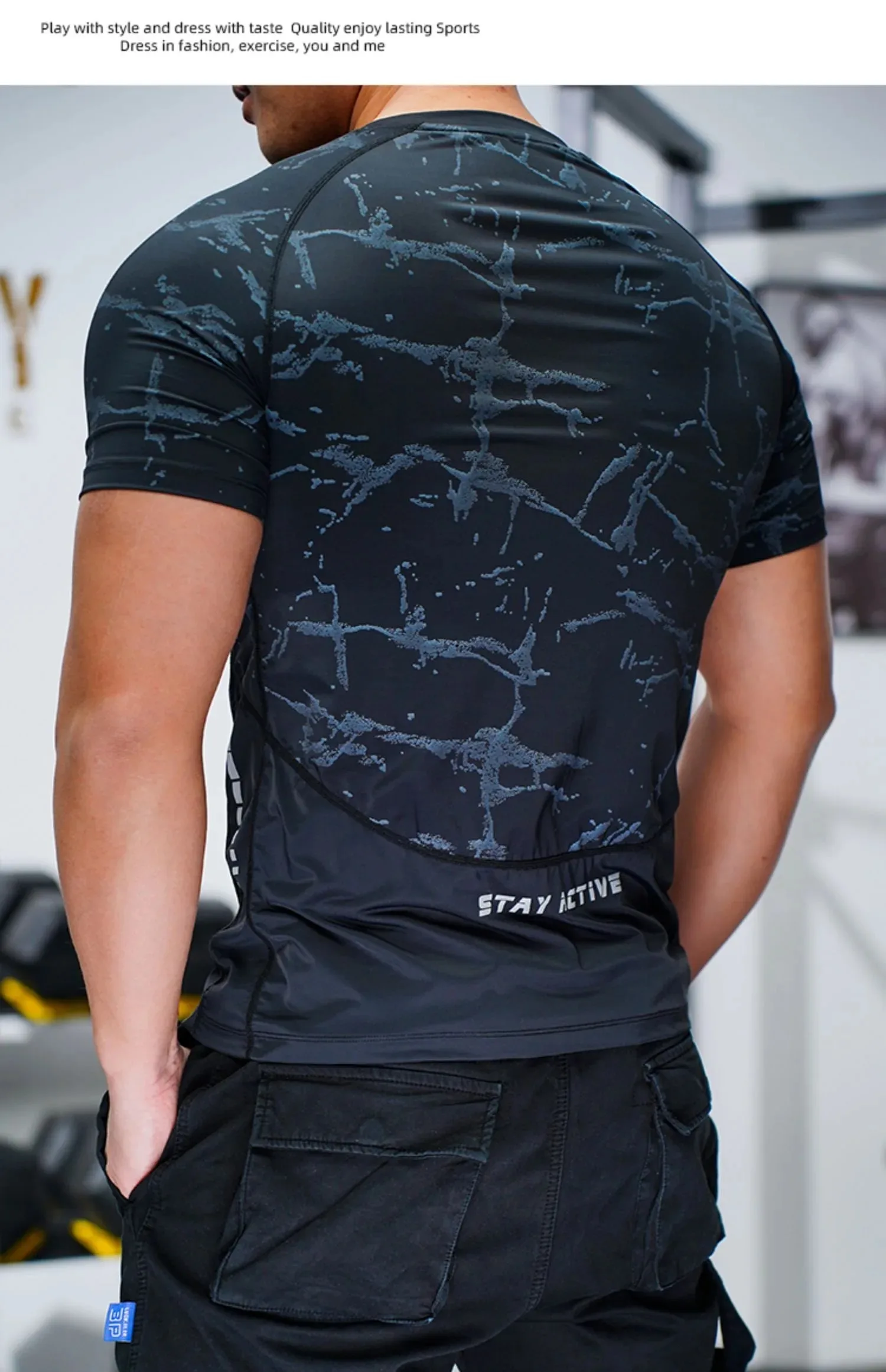 Men Sport T-shirt Quick Dry Short Sleevee Workout Gym TShirt Compression Fitness Running Tops Soft Summer T Shirt Men Rashgard