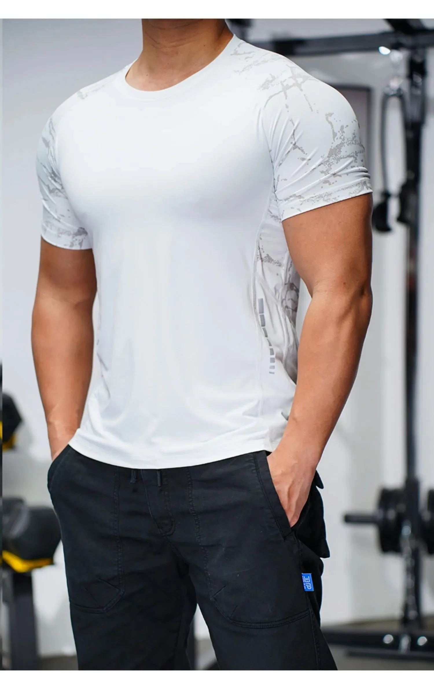 Men Sport T-shirt Quick Dry Short Sleevee Workout Gym TShirt Compression Fitness Running Tops Soft Summer T Shirt Men Rashgard