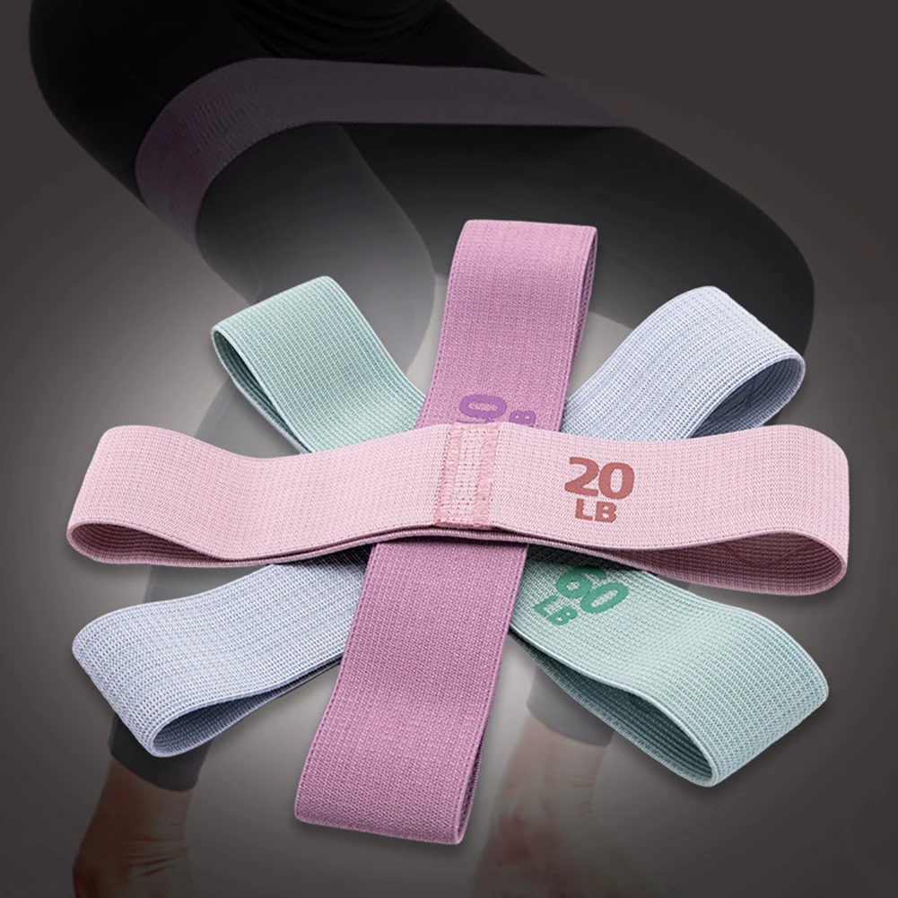 Elastic Resistance Booty Workout Bands Anti-Slip Squat Expander Bands Portable Glute Thigh Elastic Bands Yoga Gym Equipment