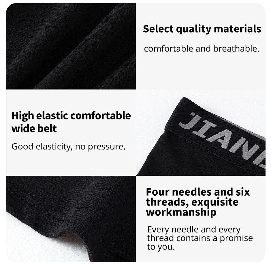 1/5 Pcs Men's Plus Size Black And White Long Sports Underwear Running Fitness Basketball Football Elastic Waist Shorts Teenagers