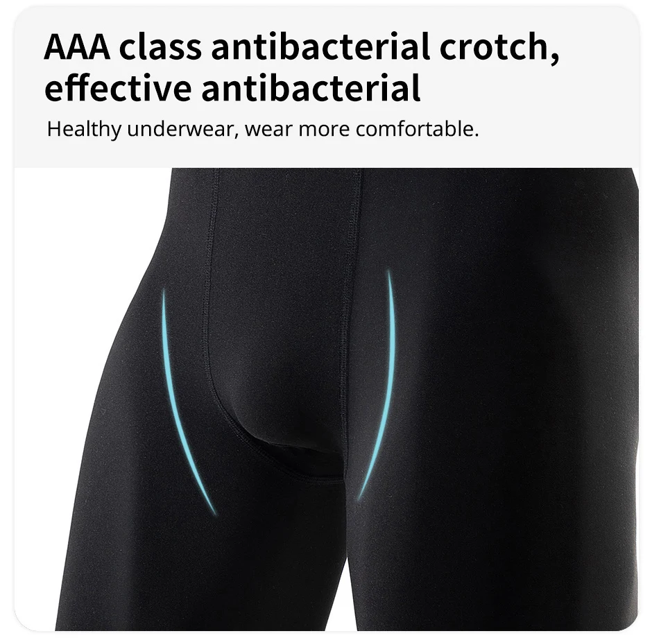 1/5 Pcs Men's Plus Size Black And White Long Sports Underwear Running Fitness Basketball Football Elastic Waist Shorts Teenagers