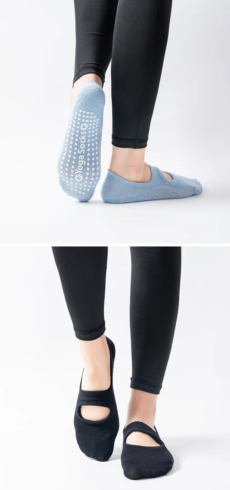 EU 35-42 Silicone Anti-Slip Backless Yoga Socks Women Pilate Socks Indoor Dance Ballet Fitness Sports Socks for Fitness Gym