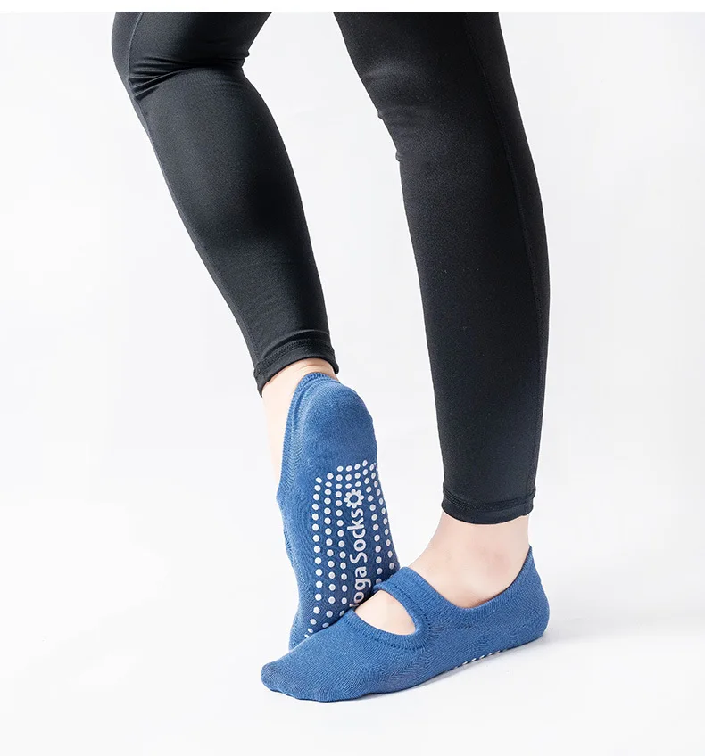 EU 35-42 Silicone Anti-Slip Backless Yoga Socks Women Pilate Socks Indoor Dance Ballet Fitness Sports Socks for Fitness Gym
