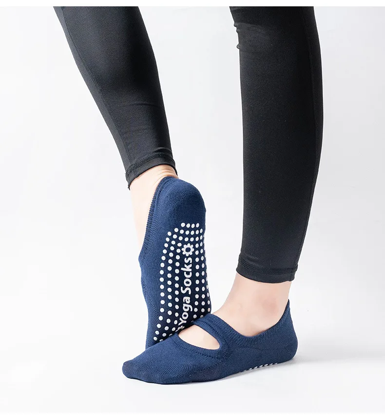 EU 35-42 Silicone Anti-Slip Backless Yoga Socks Women Pilate Socks Indoor Dance Ballet Fitness Sports Socks for Fitness Gym