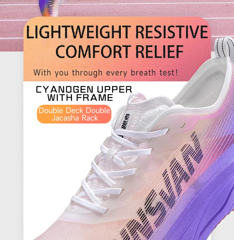 IRUNSVAN HEAT 2.0 Carbon Plate Sneakers Marathon Racing Professional Running Shoes Men Athletic Training Sport Shoes