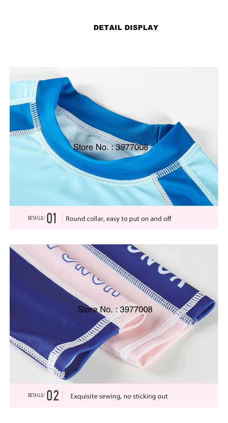 Swimsuit for Girls Long Sleeve Rash Guard Skirted Swim Shorts UPF50 UV Protection Children's Swimwear Beach Bathing Suit Kids