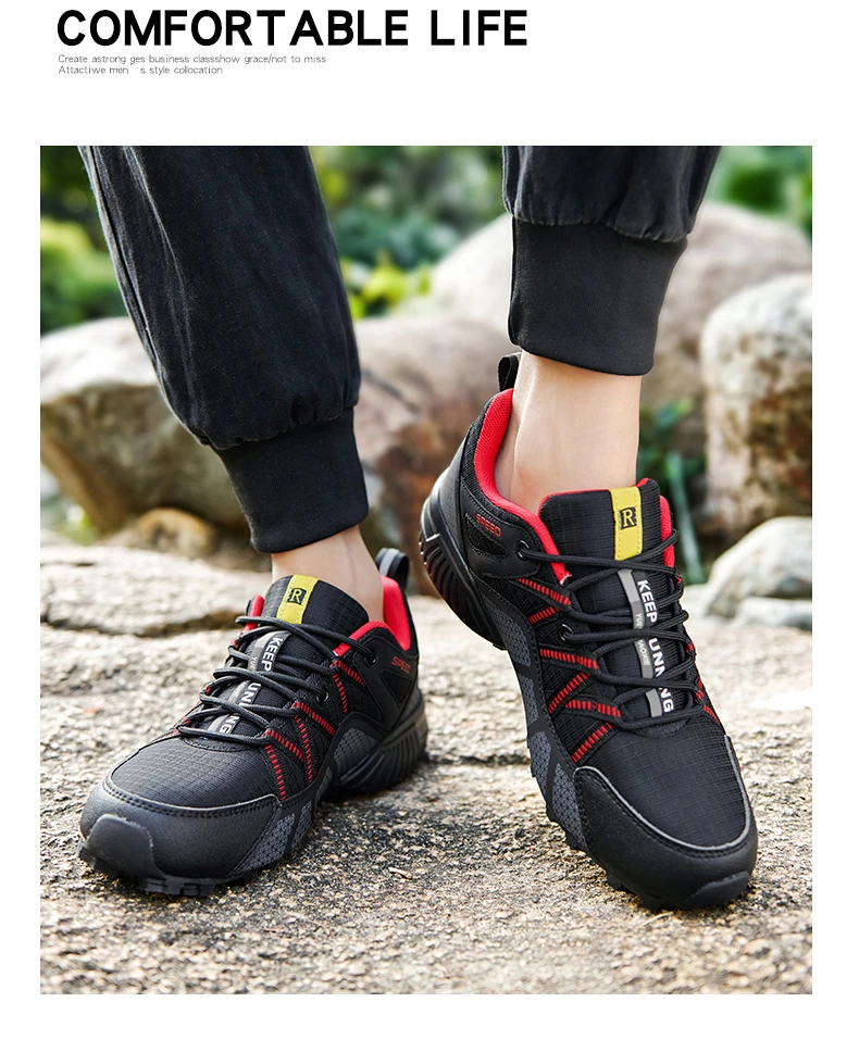 Men Women Waterproof Hiking Shoes Outdoor Camping Trainers Mountain Climbing Trekking Sneakers Walking Hunting Tactical Boots