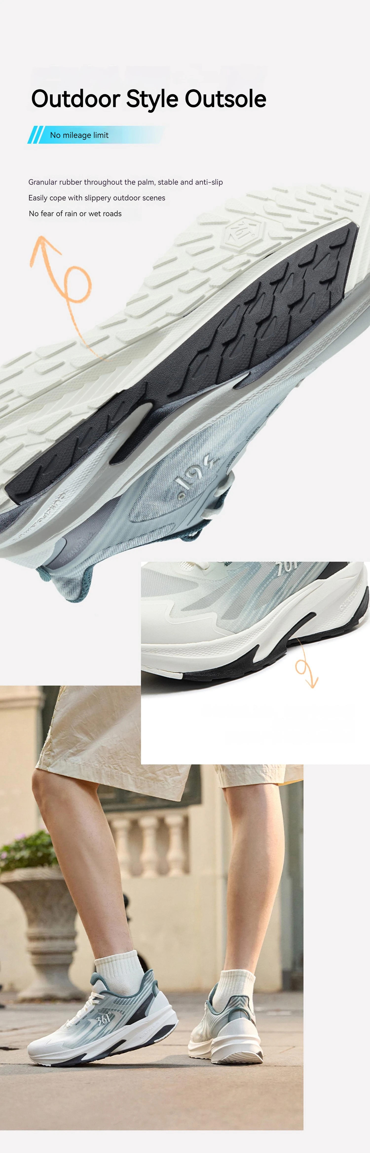361 Degrees Yushan SE Men Running Shoes Balanced Breathable Mesh Lightweight Cushioning Jogging Comfort Male Sneakers 672422247