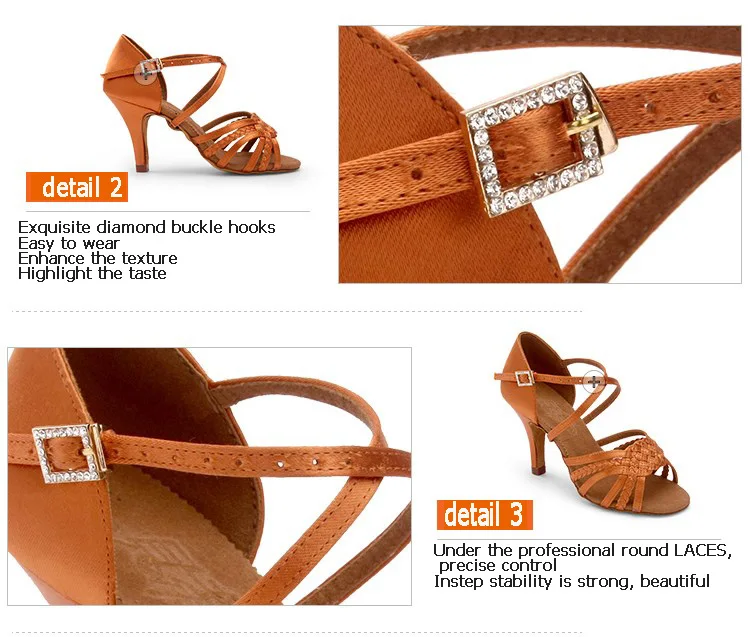 BD Dance Party Ballroom Dancing Shoes for Latin Style Social High Heels Dance Shoe Sandals Practice Sneakers Woman Luxury 2360B